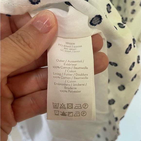 NWT Boden Flossie White Blue Floral Embroidered 100% Cotton Midi Dress Size 10 - Picture 7 of 11